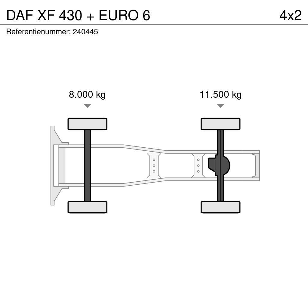 DAF XF 430 + EURO 6 Tahače