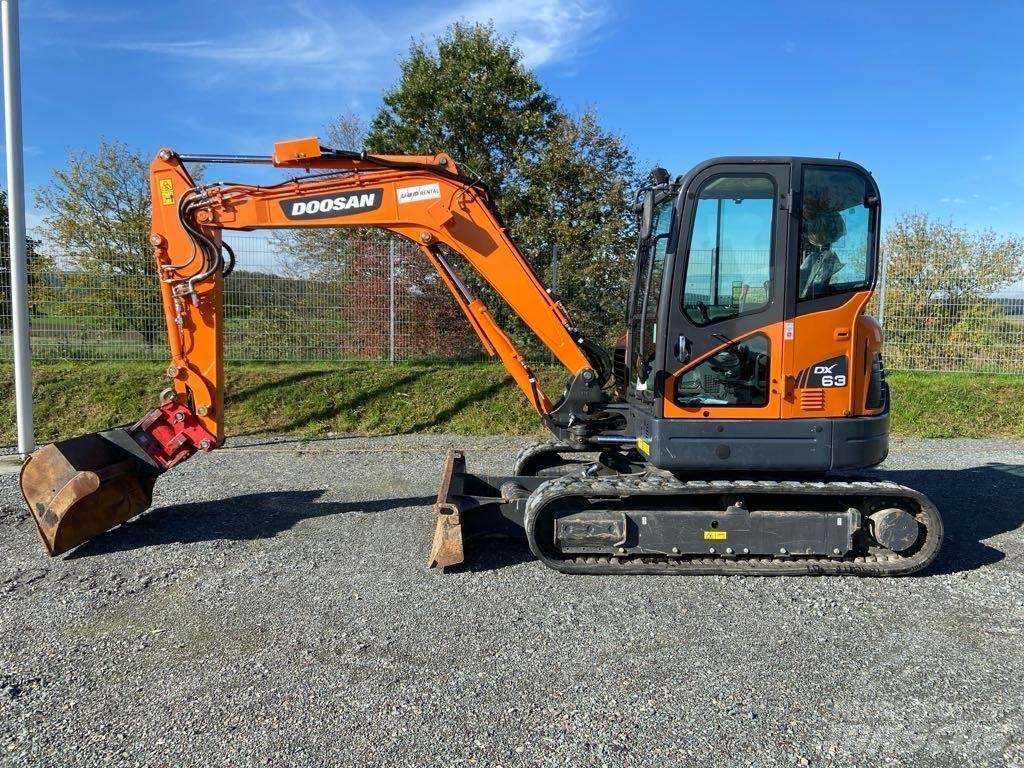 Doosan DX63-3 Pásová rýpadla