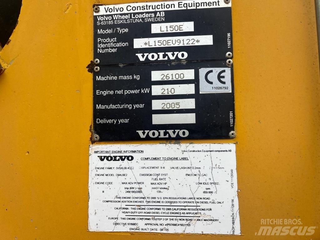 Volvo L 150 E Kolové nakladače