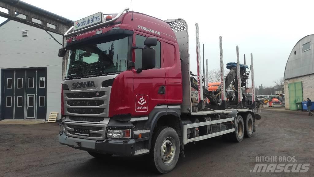 Scania R410 Vozy na přepravu kmenů