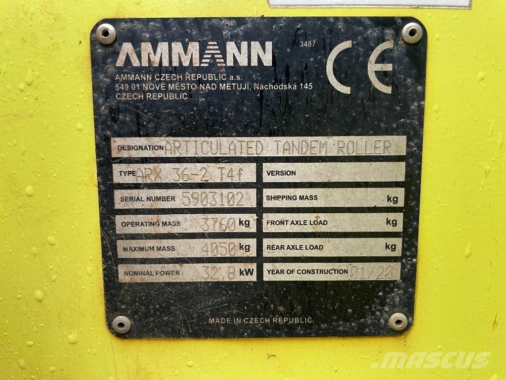 Ammann ARX 36-2 T4f Tandemové válce