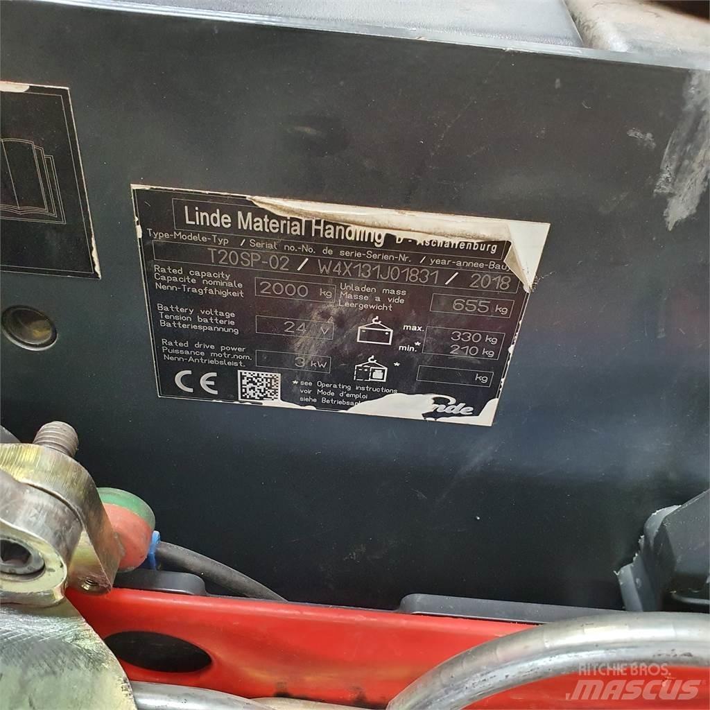 Linde T20SP-lang Nízkozdvižný vozík
