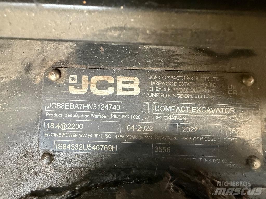 JCB 35Z-1 Mini rýpadla < 7t