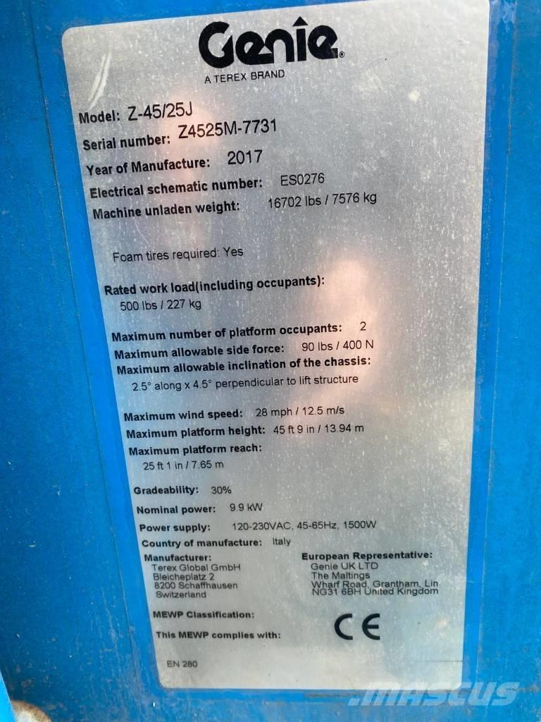Genie Z 45/25 J BI Kloubové plošiny