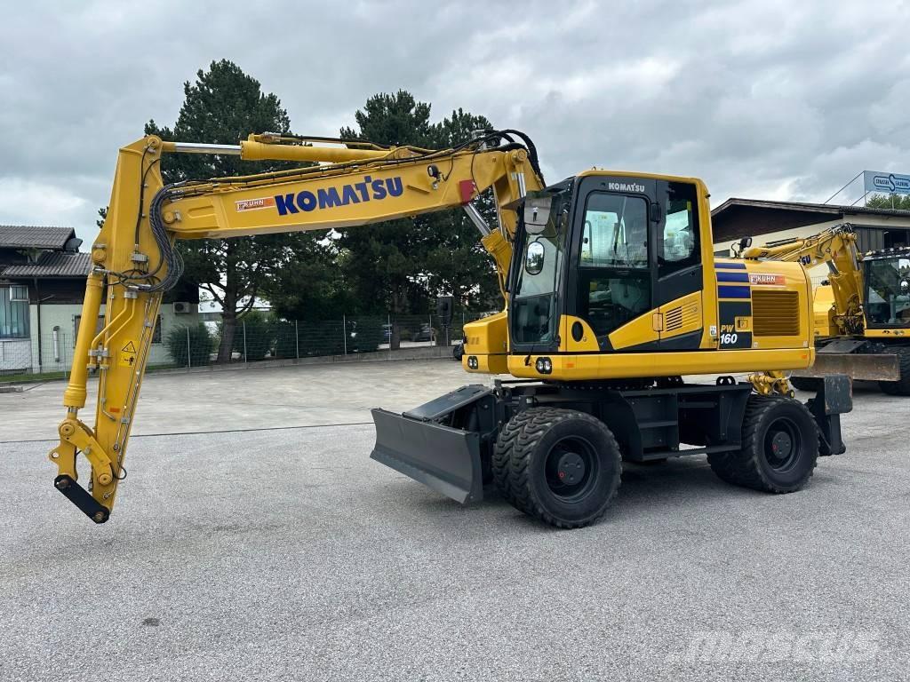 Komatsu PW 160-11EO Kolová rýpadla