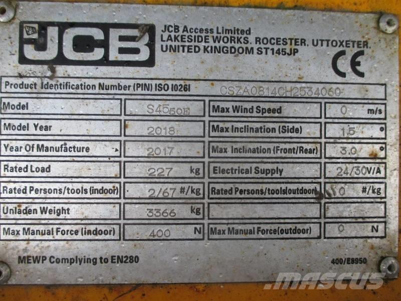 JCB S4550E Nůžková zvedací plošina