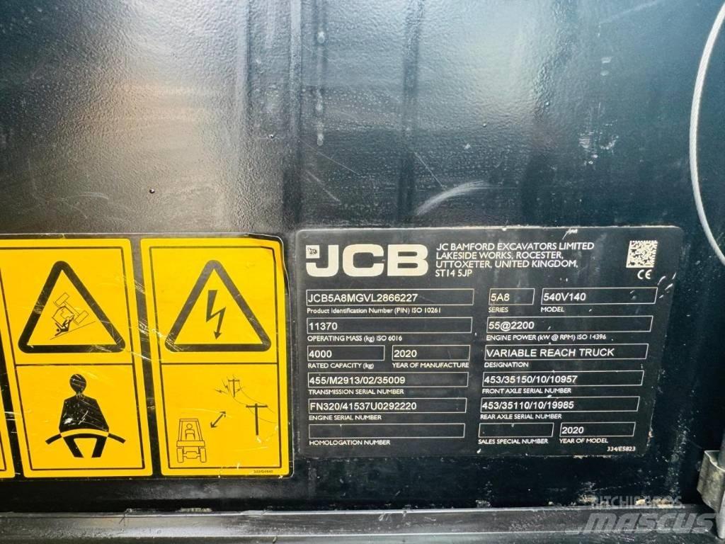 JCB 540-140 Teleskopické manipulátory