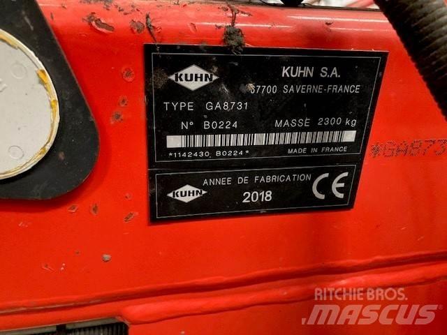 Kuhn GA 8731 hark Obraceče a shrabovače sena