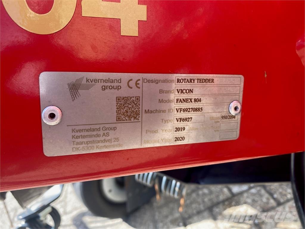 Vicon Fanex 804 Obraceče a shrabovače sena