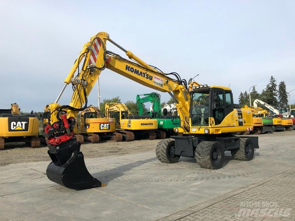 Komatsu PW180-7EO Kolová rýpadla