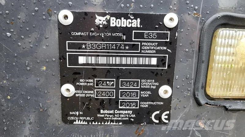 Bobcat E35 - 3500 KG Mini rýpadla < 7t