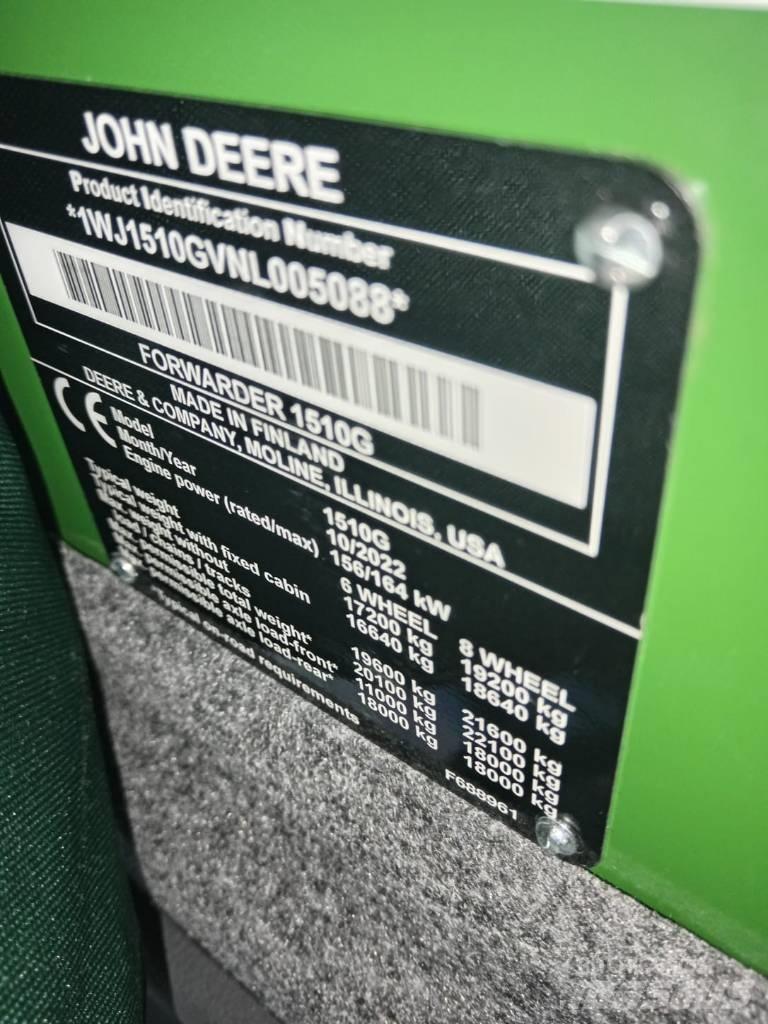 John Deere 1510 G Vyvážecí traktory