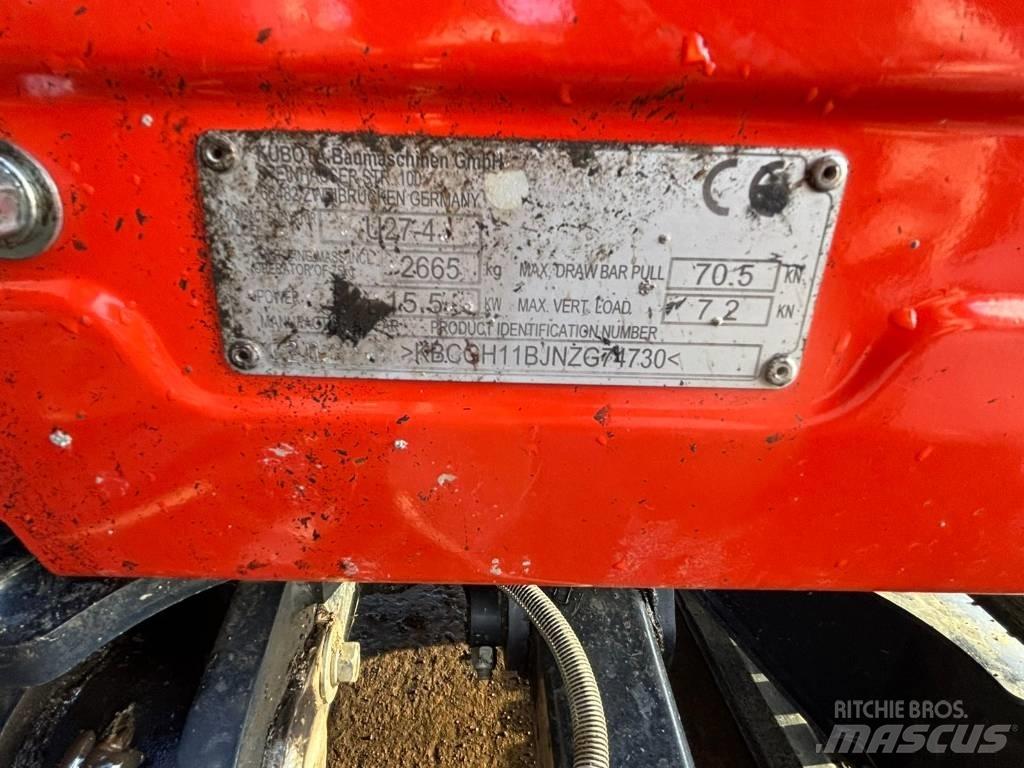 Kubota U 27-4 Mini rýpadla < 7t
