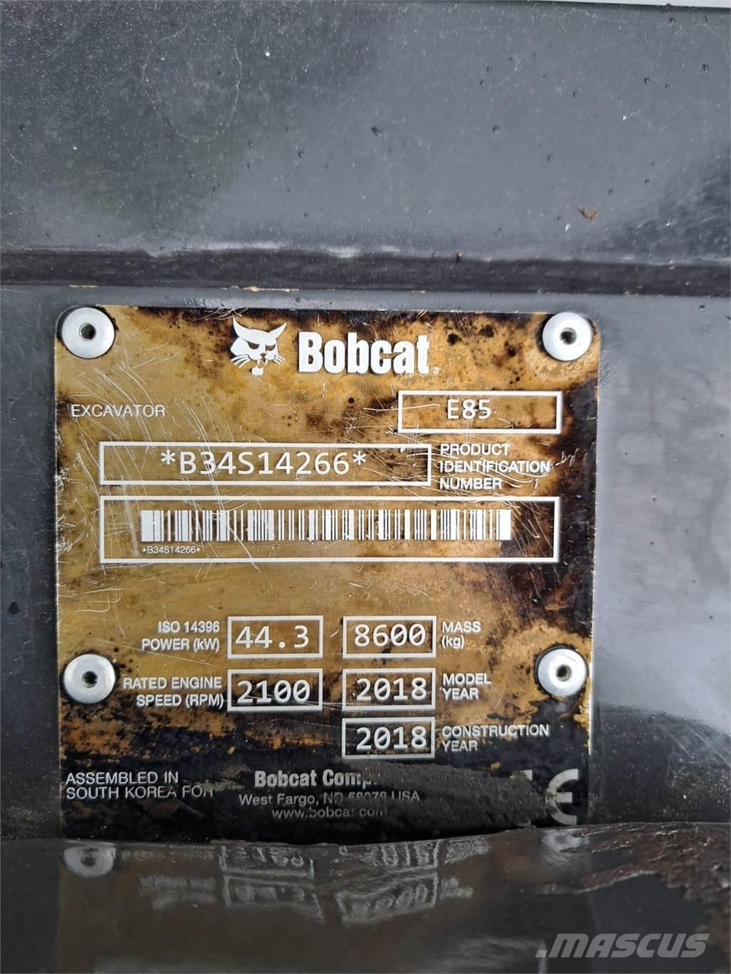 Bobcat E85 Mini rýpadla < 7t