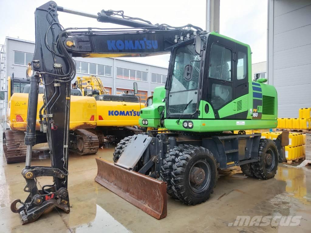 Komatsu PW 160-11 Kolová rýpadla