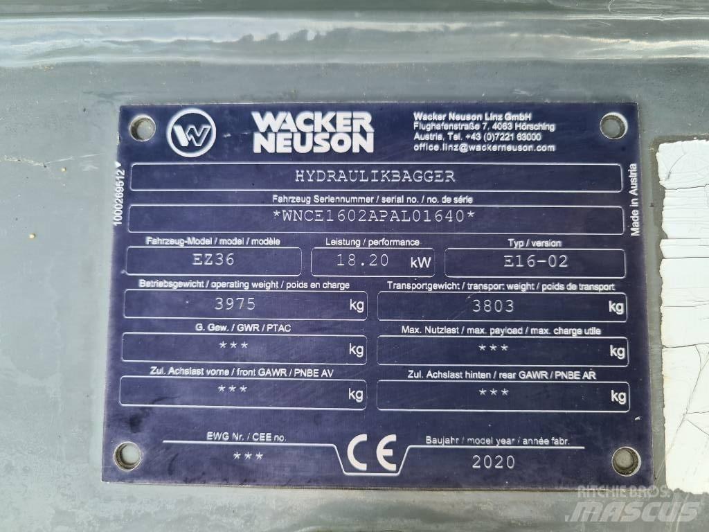Wacker Neuson EZ36 Pásová rýpadla