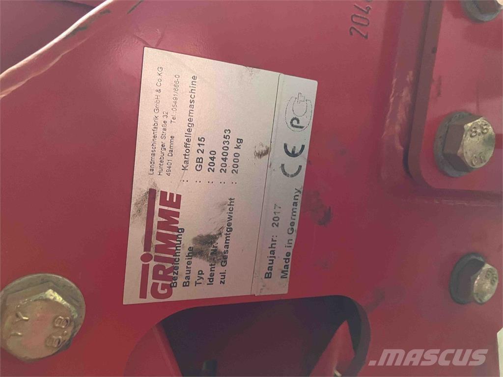 Grimme GB 215 Sázecí stroje na brambory