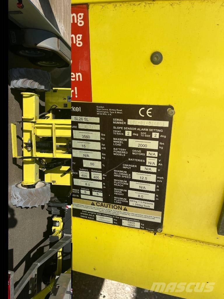 Snorkel SL 26 SL Nůžková zvedací plošina