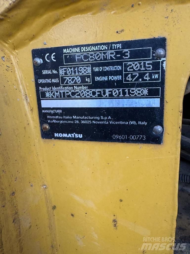 Komatsu PC 80 MR-3 Midi rýpadla 7t - 12t