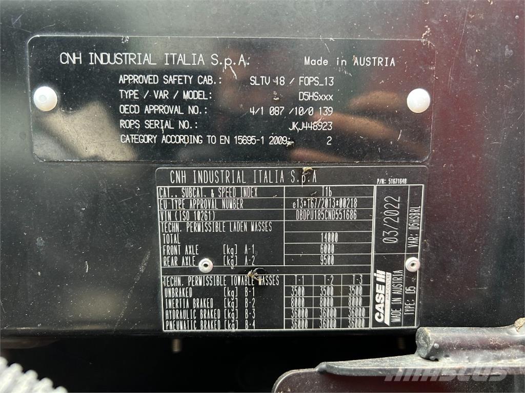 CASE Puma 185 CVX Traktory