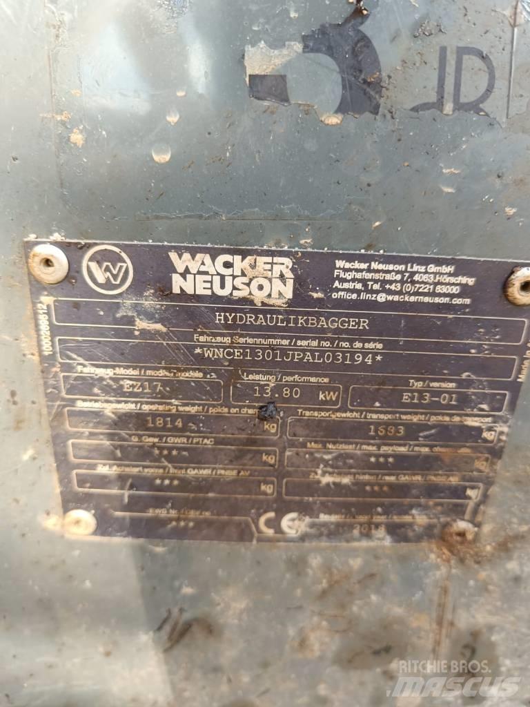 Wacker Neuson EZ 17 Mini rýpadla < 7t