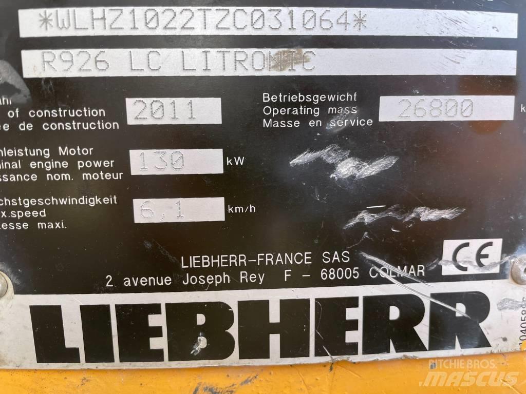 Liebherr R 926 LC Pásová rýpadla