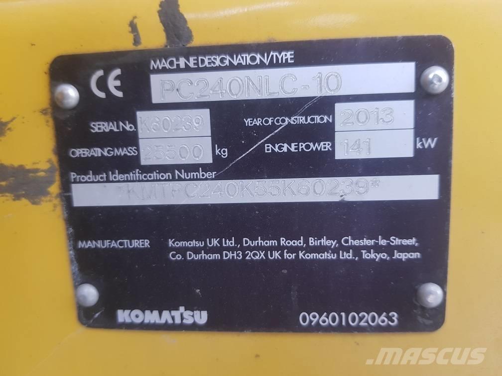 Komatsu PC240NLC-10 Pásová rýpadla