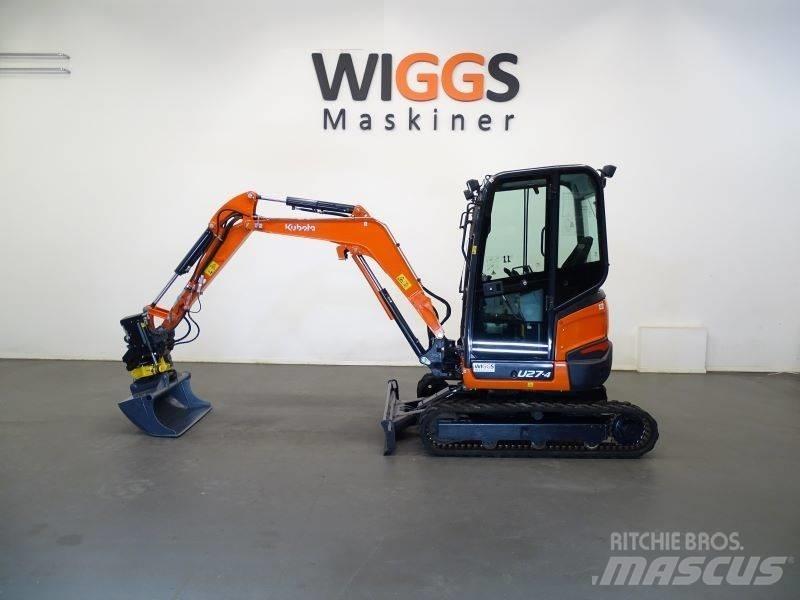 Kubota U 27-4 Mini rýpadla < 7t