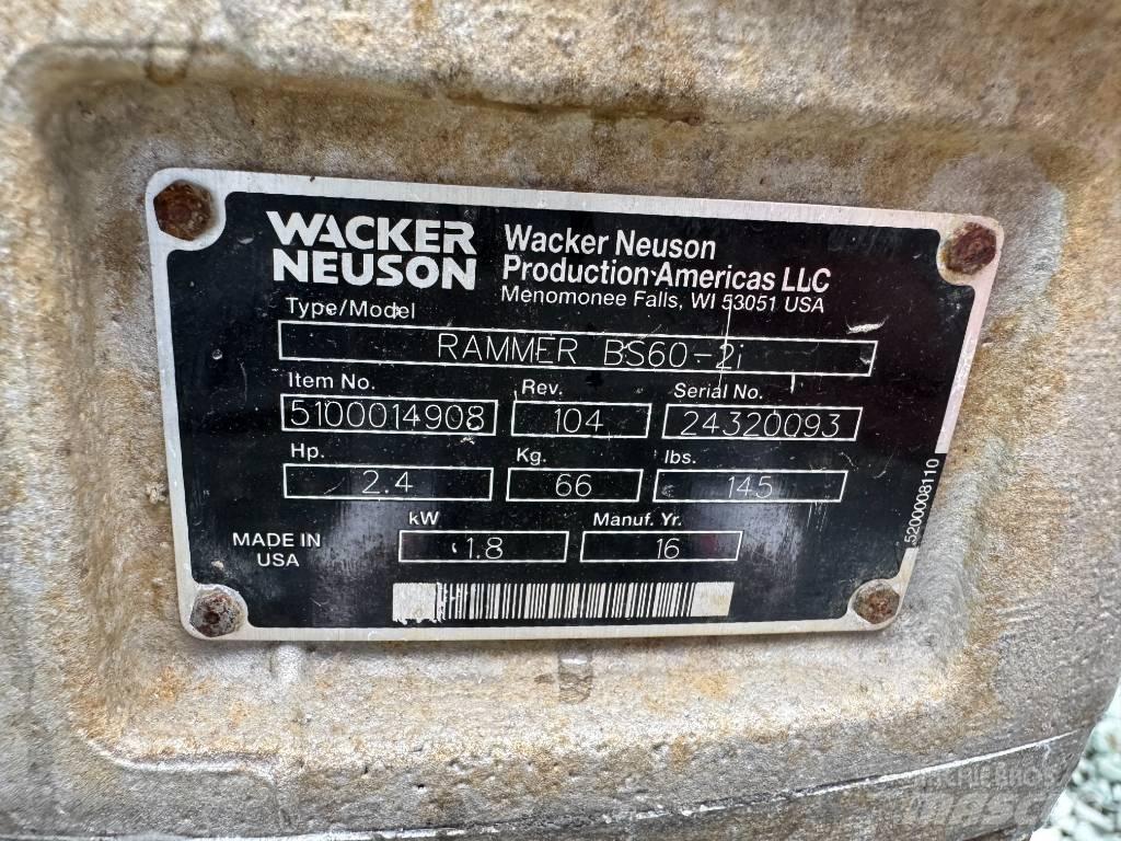 Wacker Neuson BS60-2 Vibrační pěchy