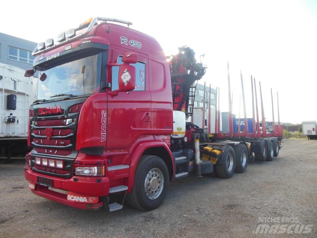 Scania R 450 Vozy na přepravu kmenů