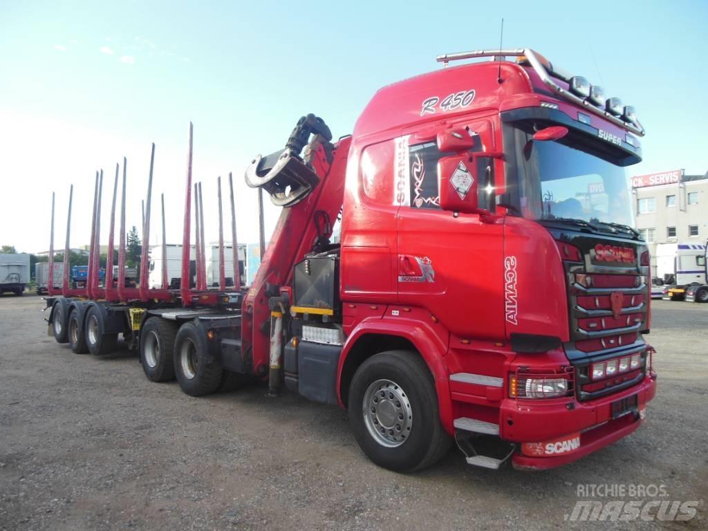 Scania R 450 Vozy na přepravu kmenů