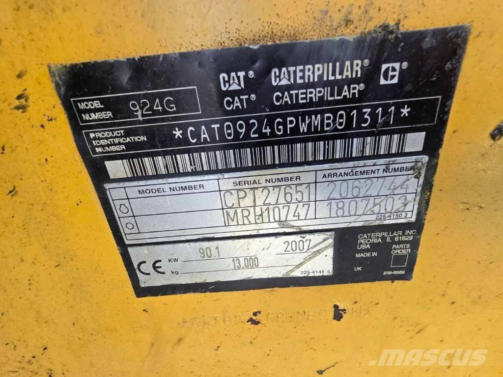 CAT 924 G Kolové nakladače