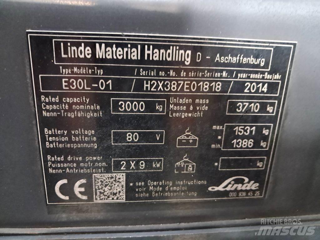 Linde E30L-01 Akumulátorové vozíky