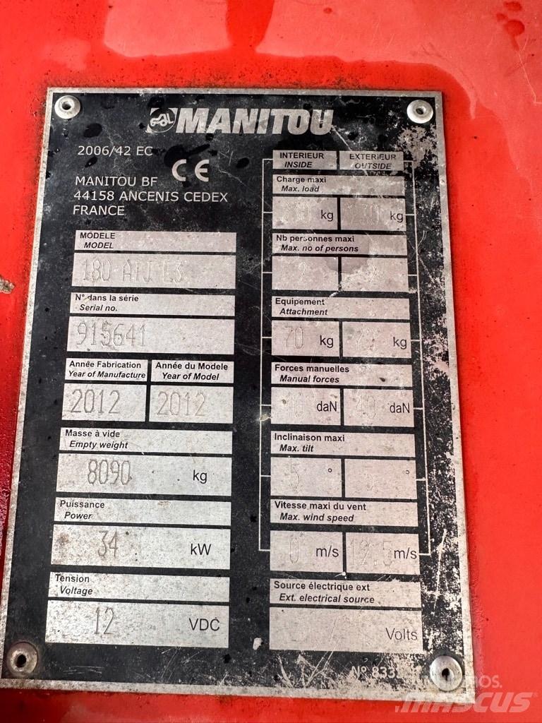 Manitou ATJ180 Kloubové plošiny