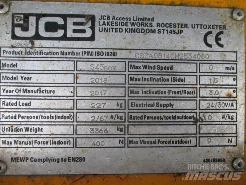 JCB S4550E Nůžková zvedací plošina
