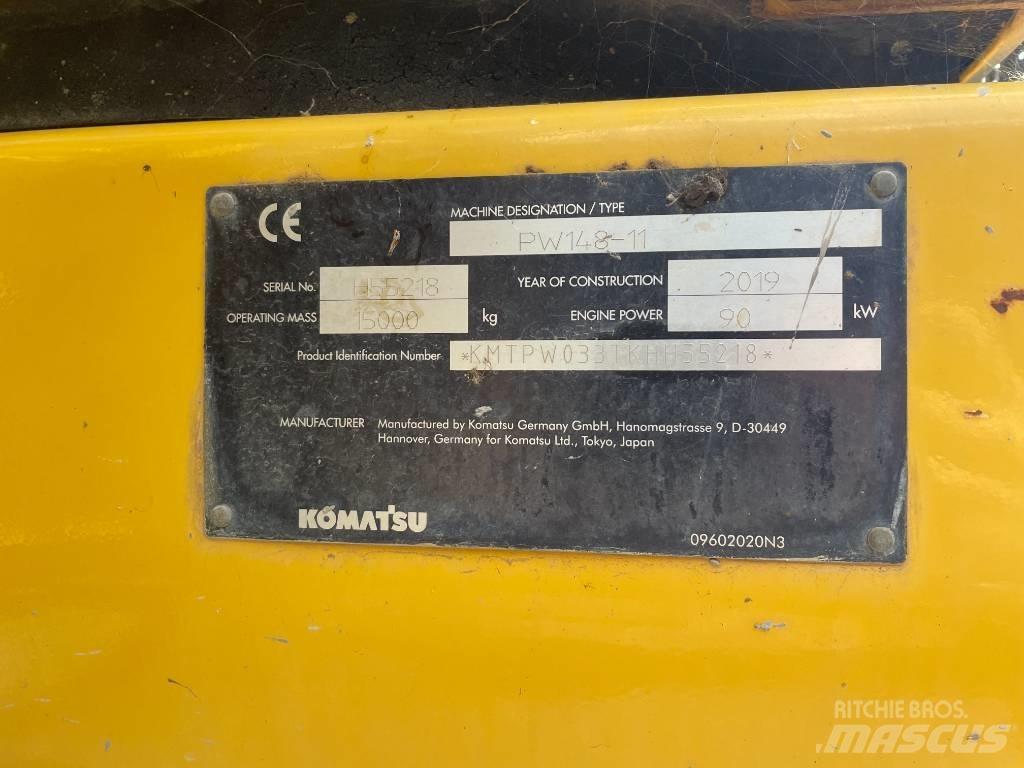 Komatsu PW 148-11 Kolová rýpadla