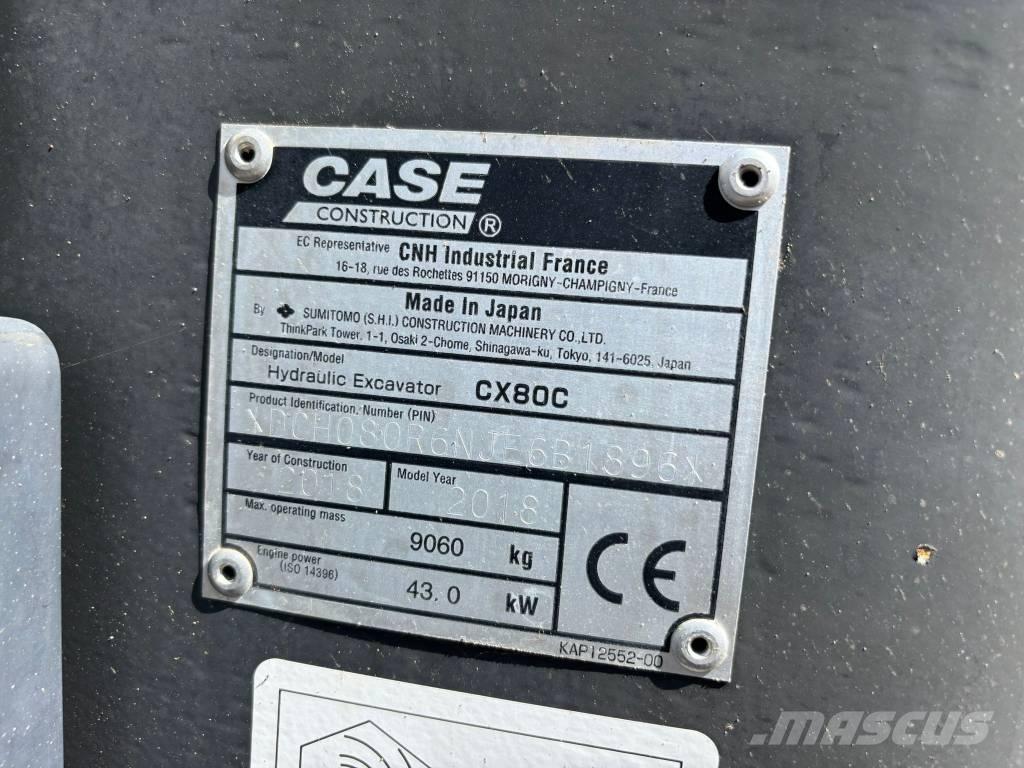 CASE CX 80 C Midi rýpadla 7t - 12t