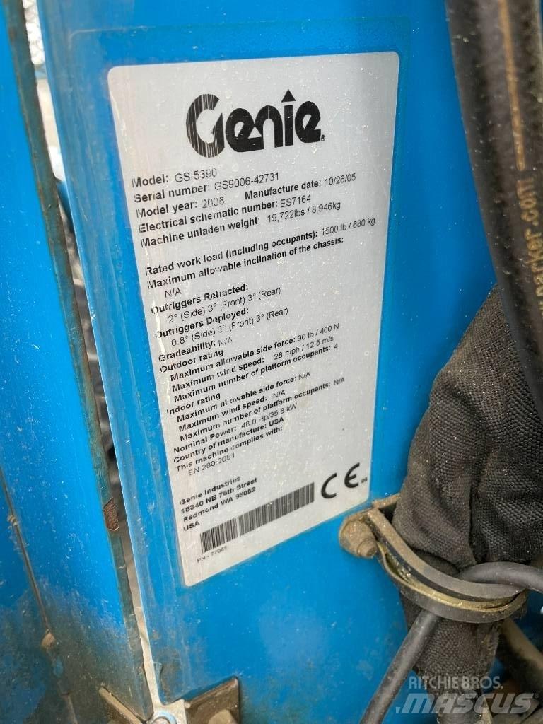 Genie GS 5390 RT Nůžková zvedací plošina