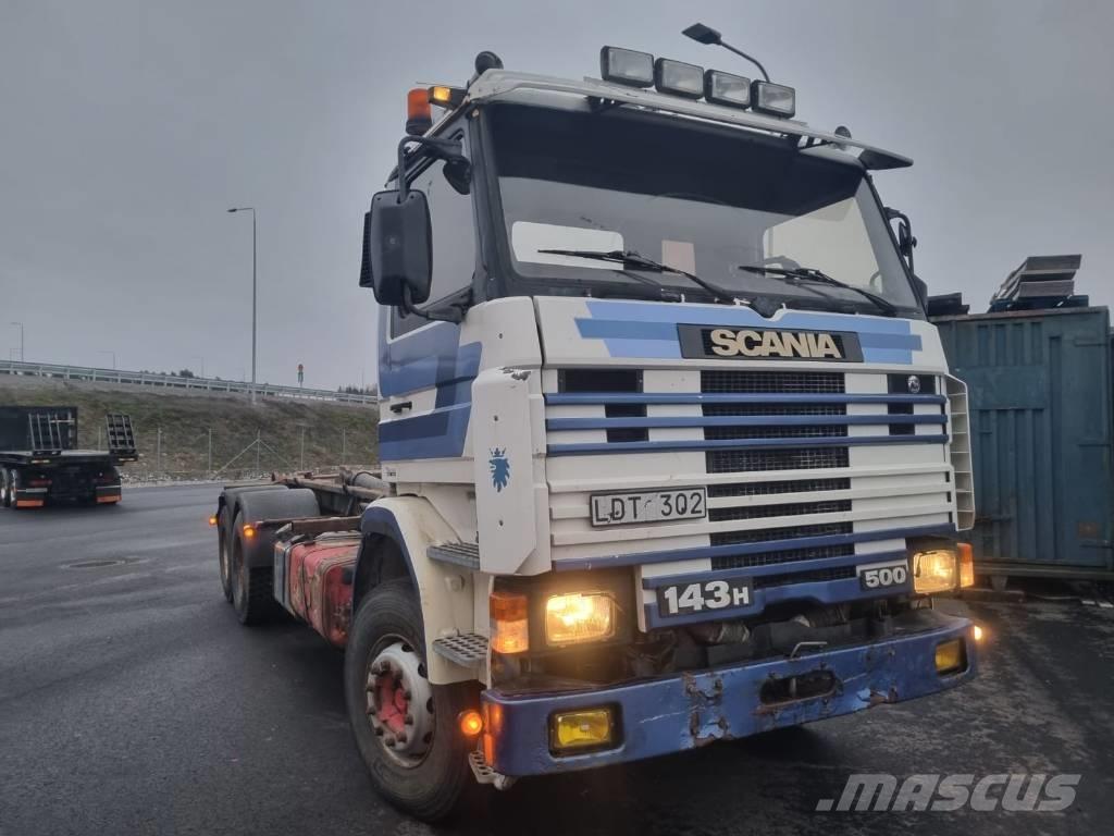 Scania R 143 HL Hákový nosič kontejnerů