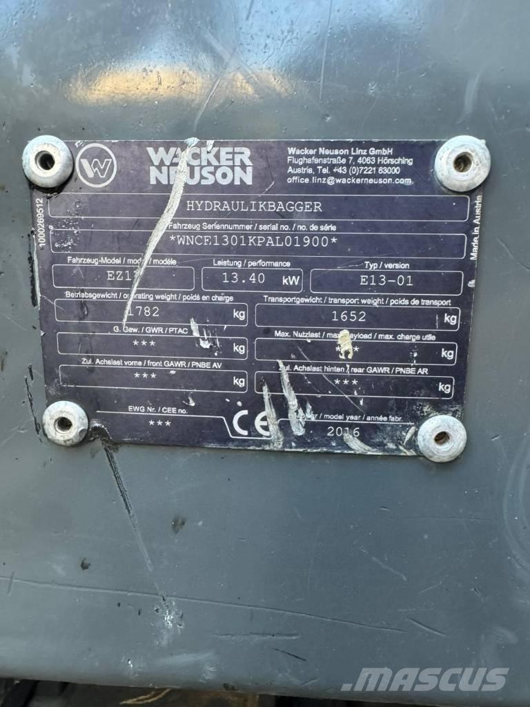 Wacker Neuson EZ 17 Mini rýpadla < 7t