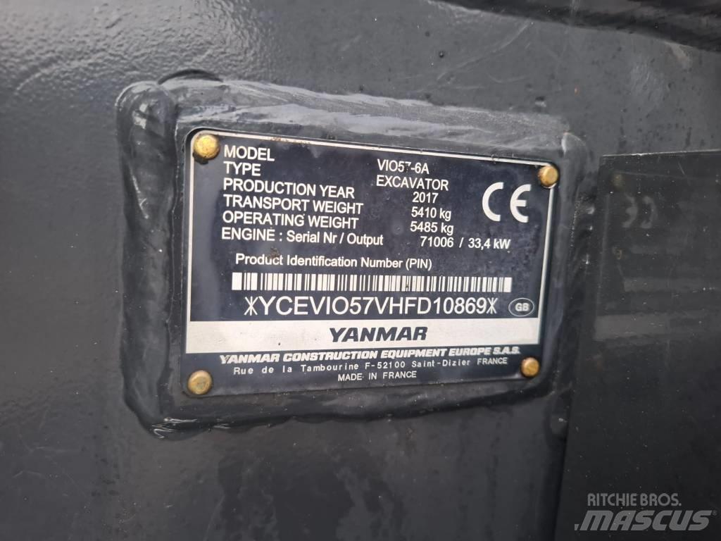 Yanmar Vio 57-6A Mini rýpadla < 7t