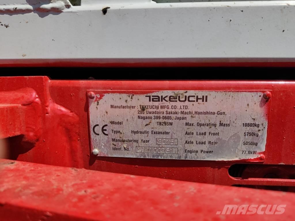 Takeuchi TB 295 W Kolová rýpadla