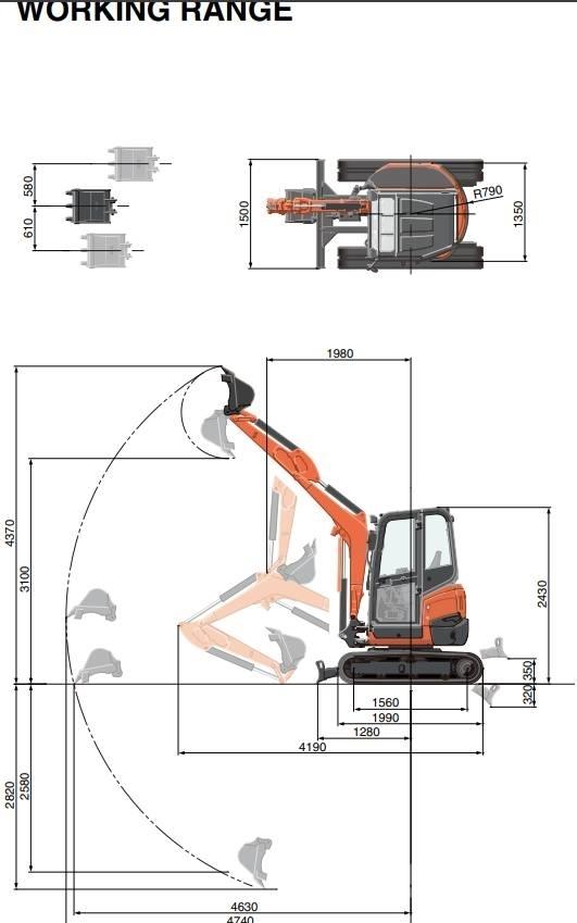 Kubota U 27-4 Mini rýpadla < 7t