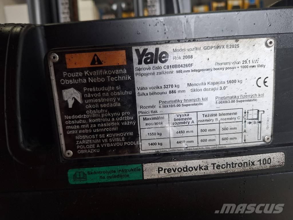Yale GDP 16 VX LPG vozíky