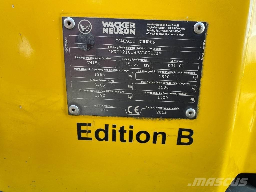 Wacker Neuson DW15e Vyklápěcí dempry