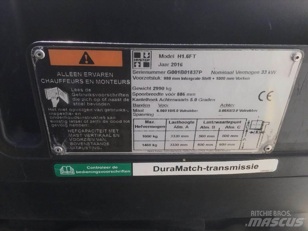 Hyster H 1.6 FT LPG vozíky