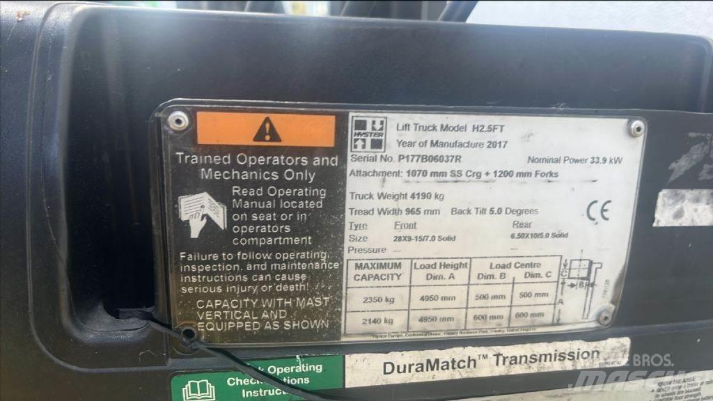 Hyster H 2.5 FT Dieselové vozíky