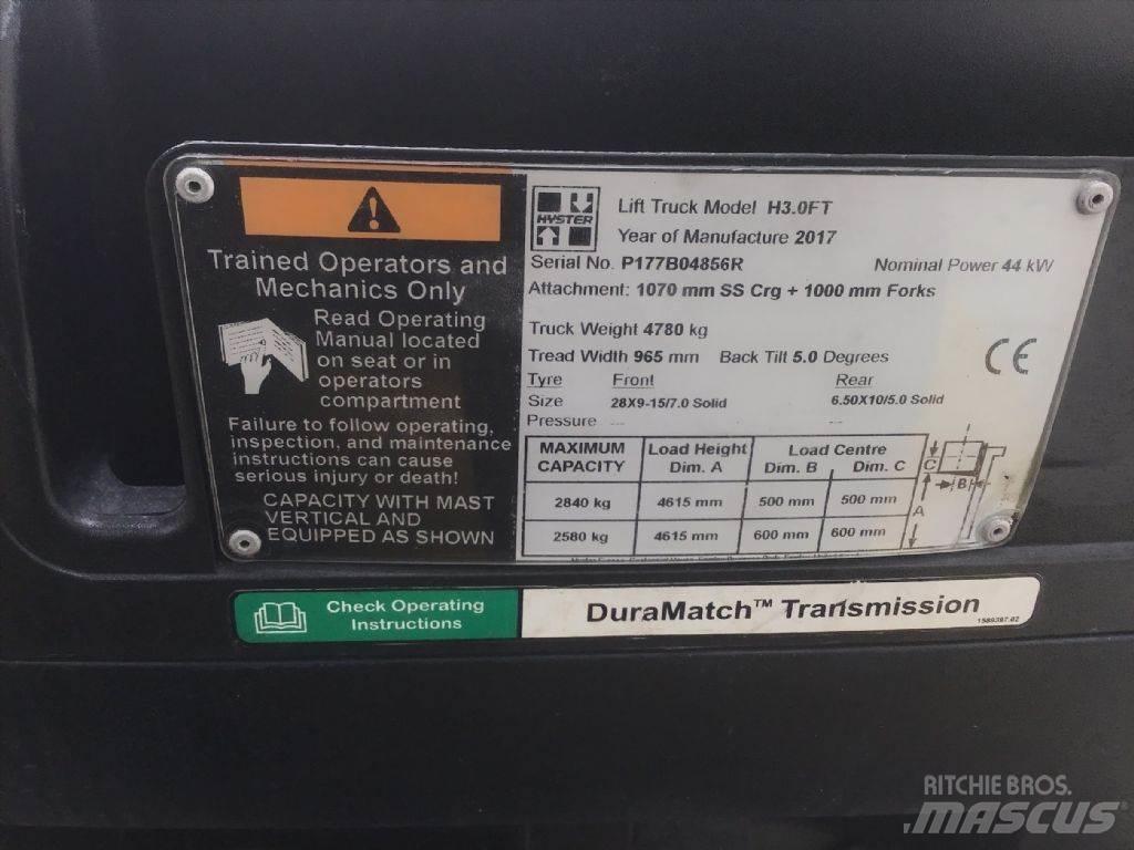 Hyster H 3.0 FT LPG vozíky