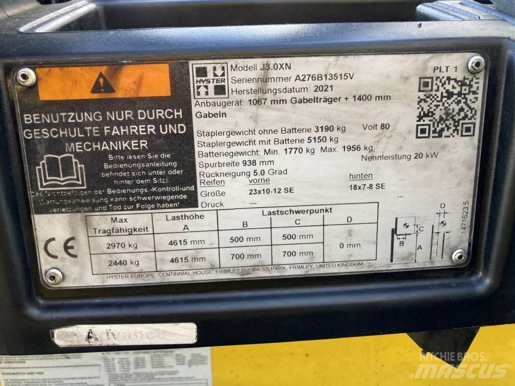 Hyster J 3.0 XN Akumulátorové vozíky
