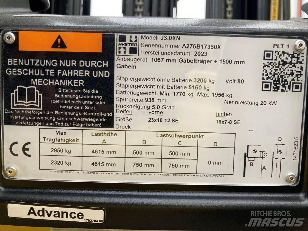 Hyster J 3.0 XN Akumulátorové vozíky